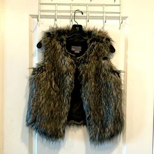 Faux fur vest